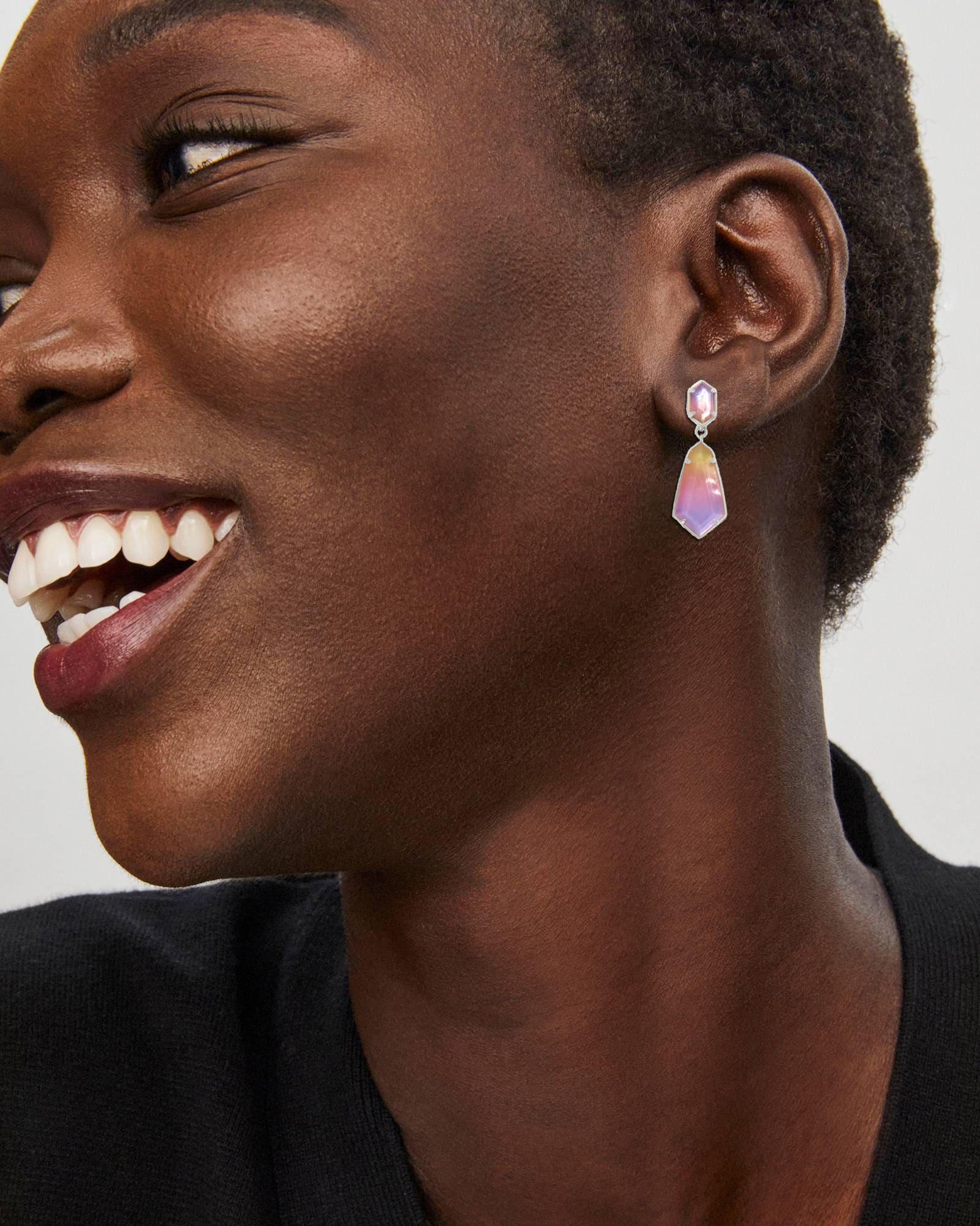 Hallie Silver Convertible Drop Earrings Product Image