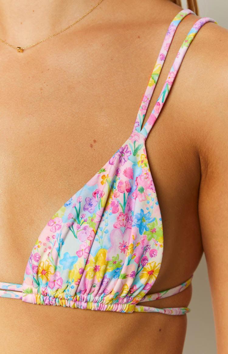 9.0 Swim Sumba Painted Floral Bikini Top Product Image