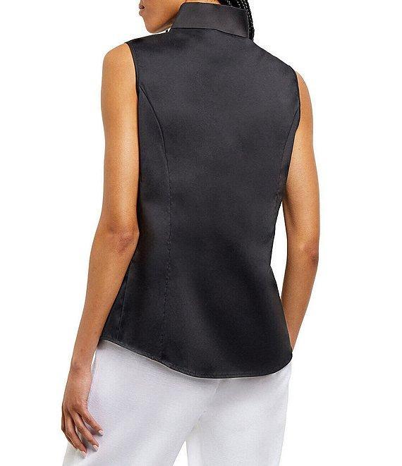 MISOOK Stretch High V-Neck Sleeveless Blouse Product Image