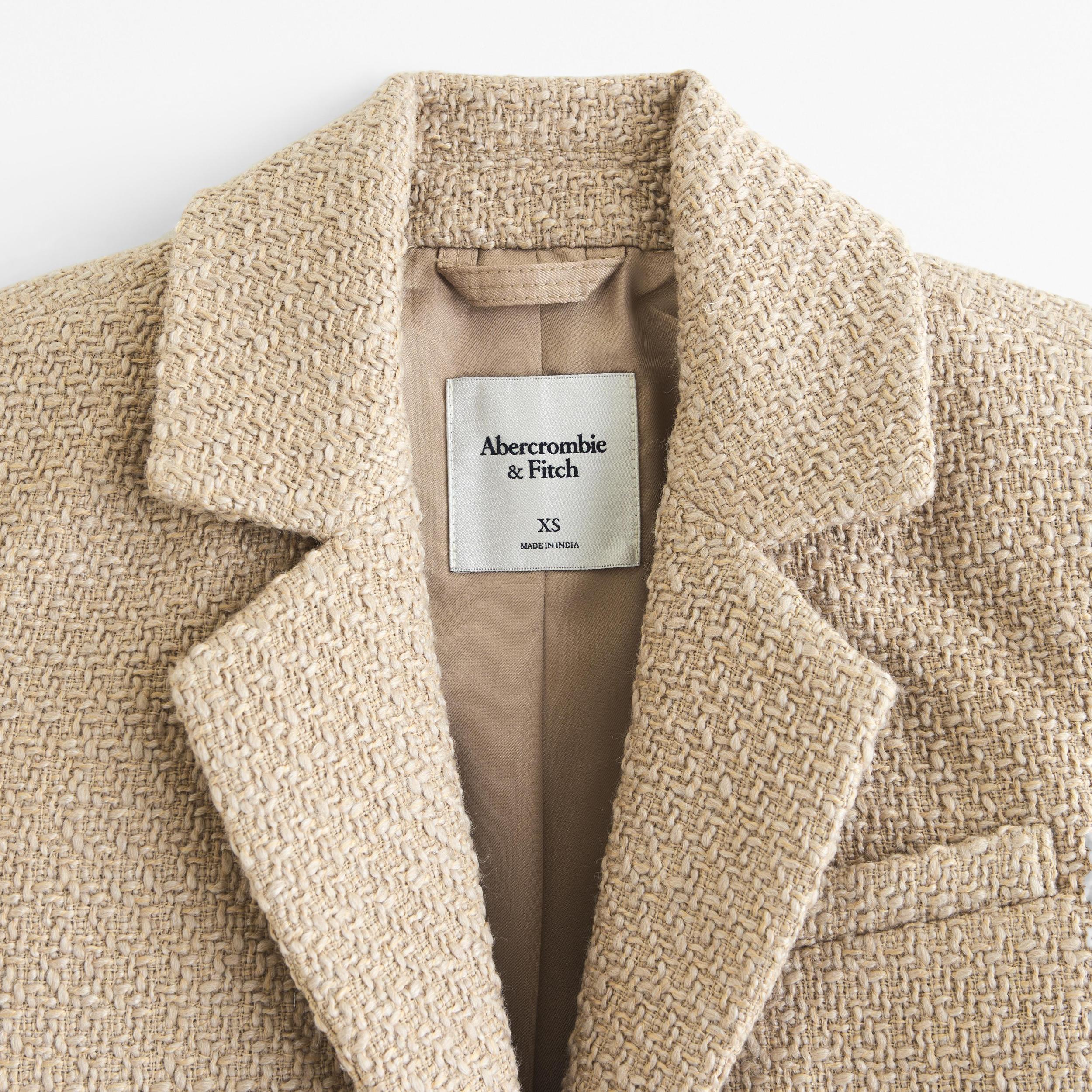 Cropped Tweed Blazer Product Image