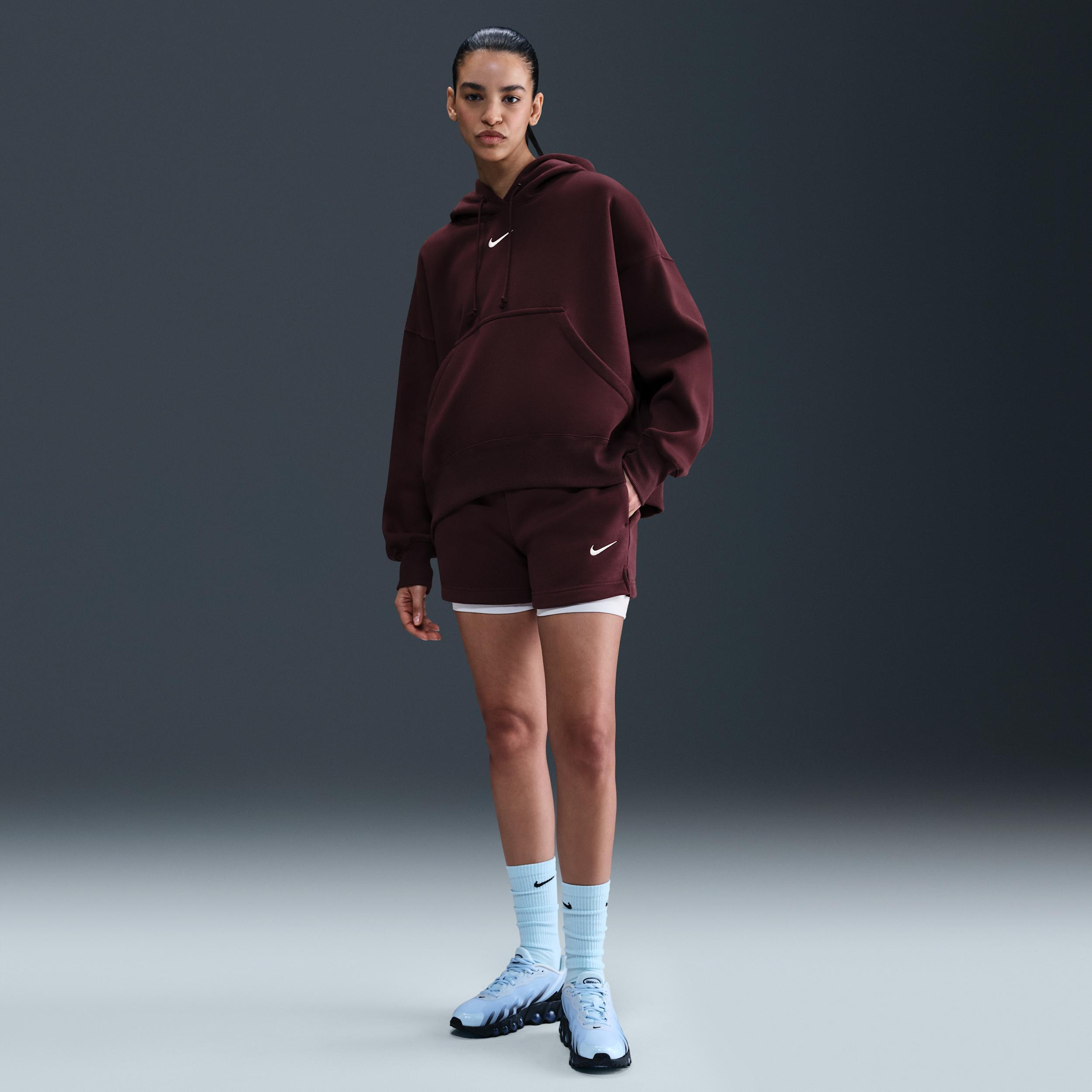 Women's Nike Sportswear Phoenix Fleece Mid-Rise 4" Shorts Product Image