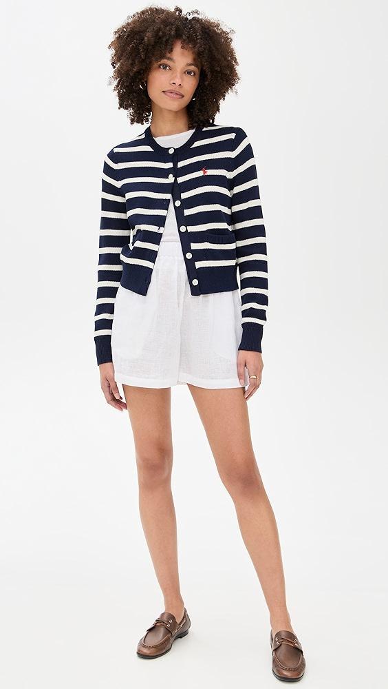 Polo Ralph Lauren Cotton Jersey Stripe Cardigan | Shopbop Product Image