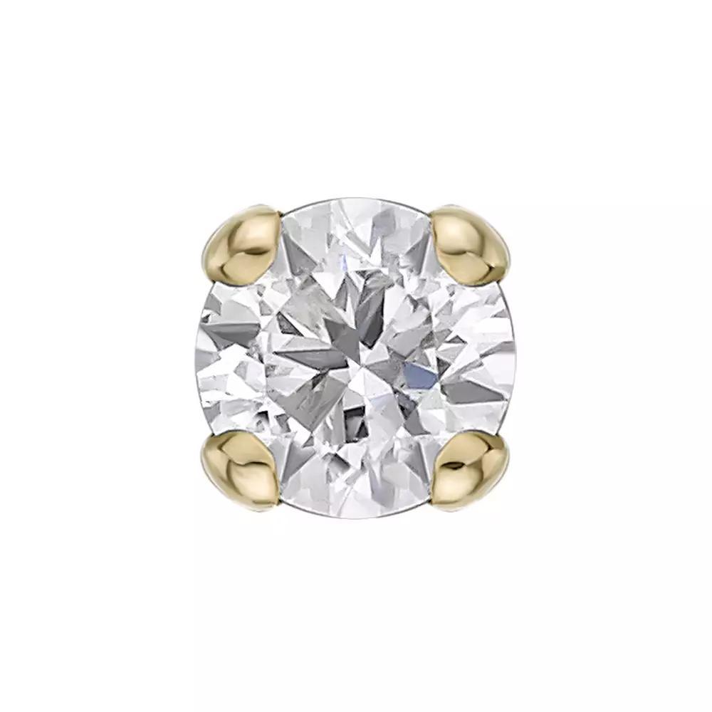 Lila Moon 14k Gold 2.7 mm Diamond Accent Nose Stud, Womens Product Image