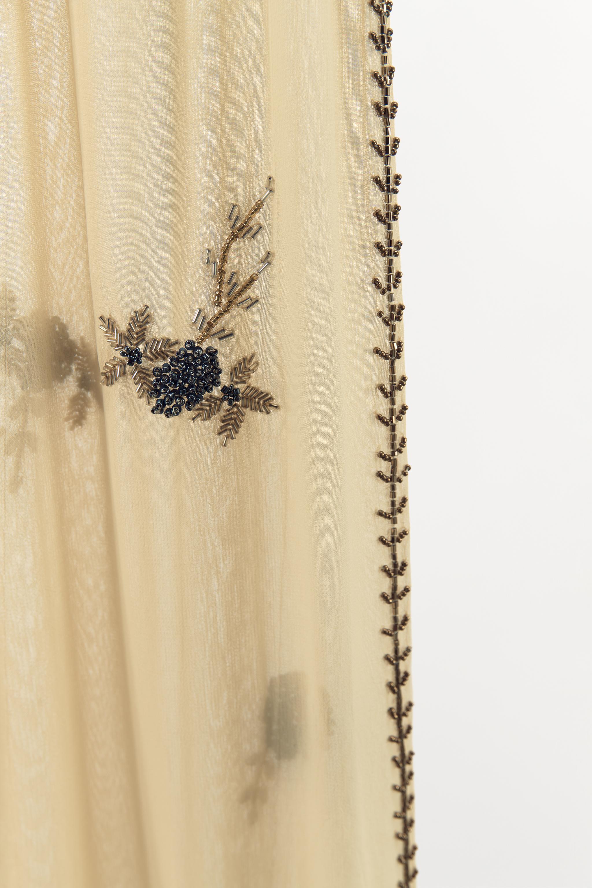 PADDED CORSET WITH BEADING AND EMBROIDERY Product Image
