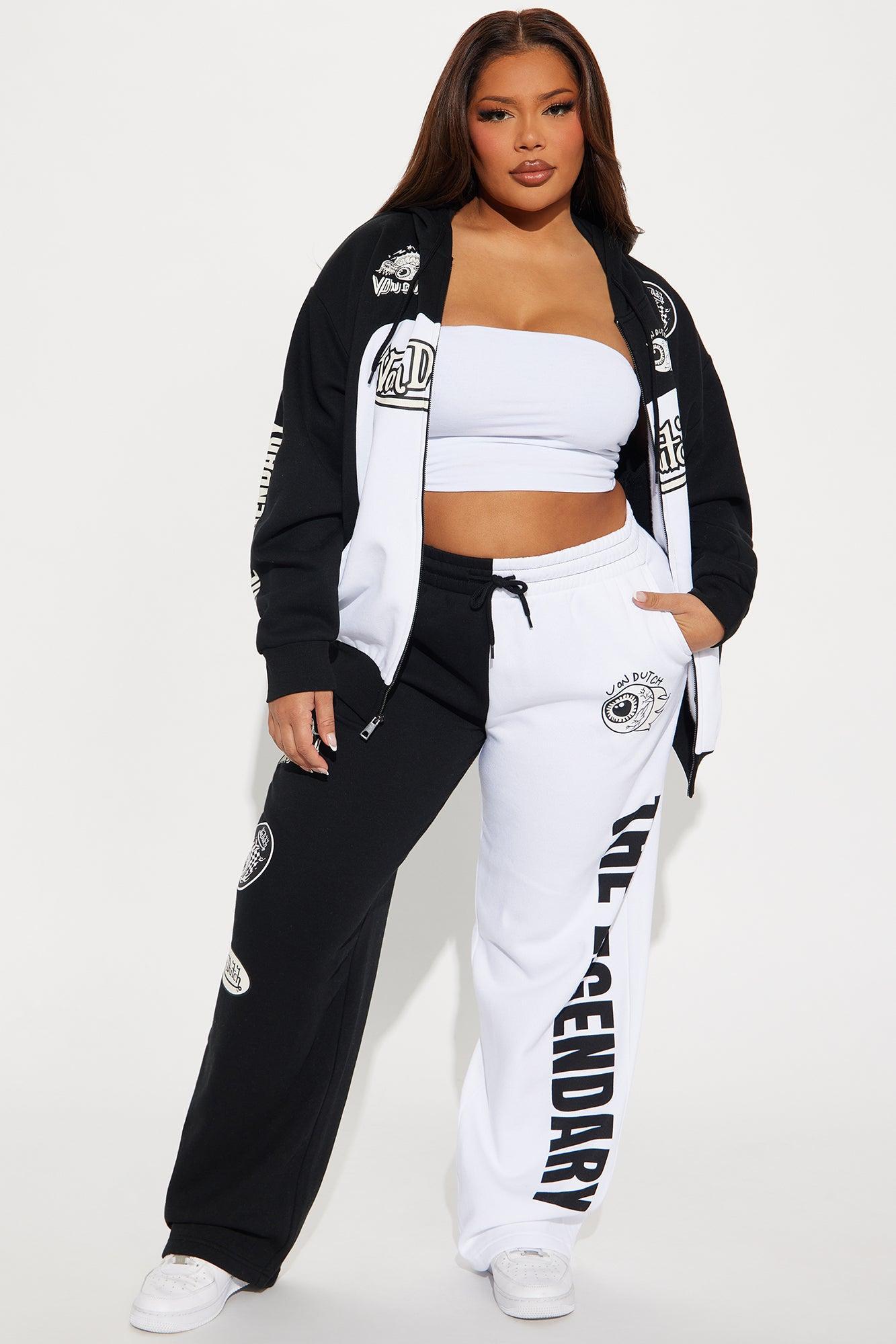 Von Dutch Legendary Wide Leg Pant - Black/combo Product Image