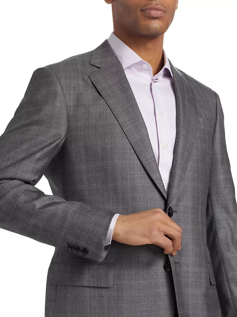 Plaid Wool-Blend Single-Breasted Suit Product Image