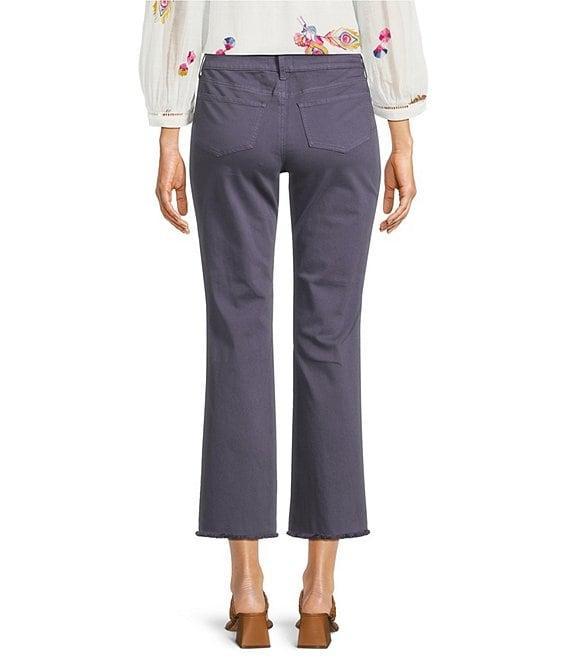 NYDJ Marilyn Stretch Denim Lift Tuck® Mid Rise Straight Leg Frayed Hem Ankle Jean Product Image
