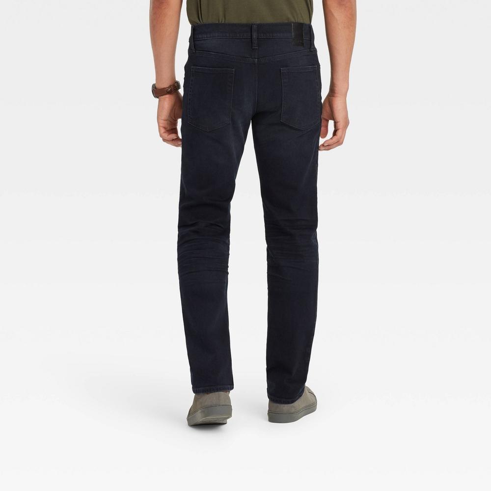 Mens Slim Straight Fit Jeans - Goodfellow & Co Black Denim 38x32 Product Image