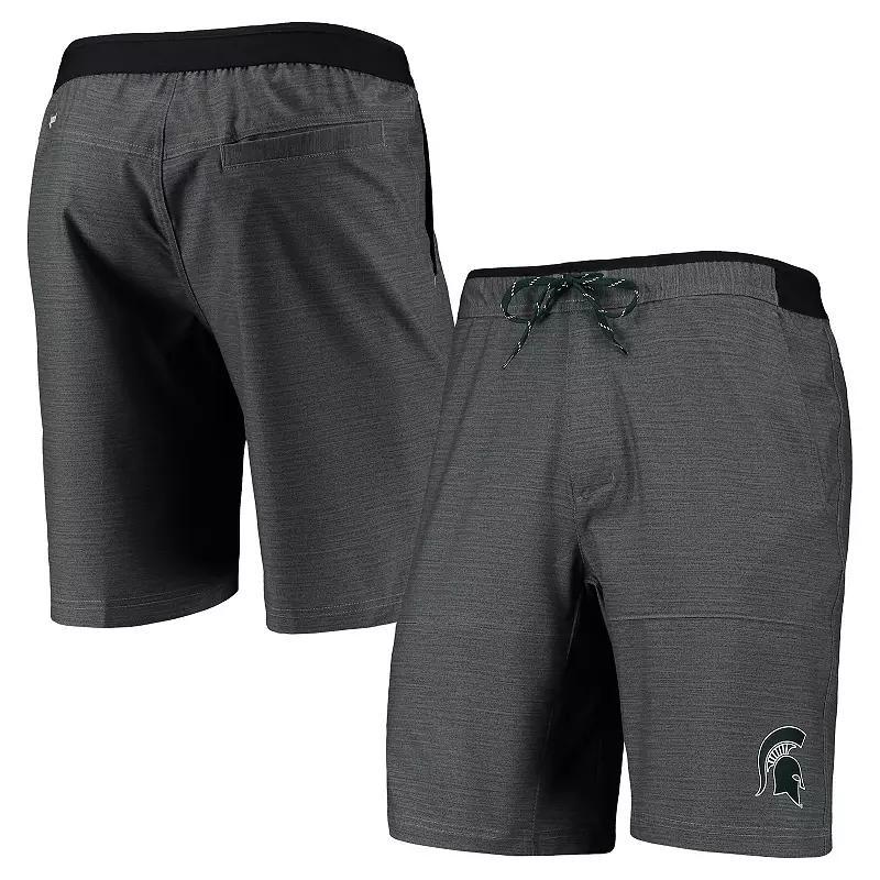 Men's Columbia Gray Michigan State Spartans Twisted Creek Omni-Shield Shorts, Size: Small, Grey Product Image