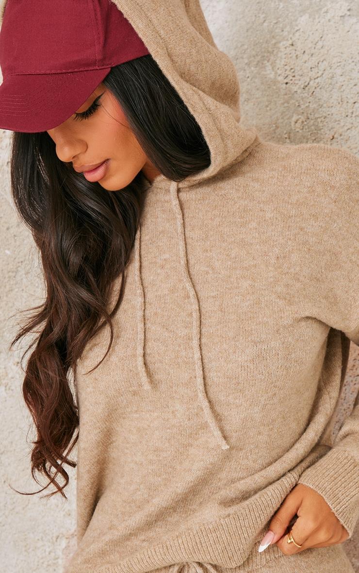 Petite Pebble Knitted Hoodie Product Image