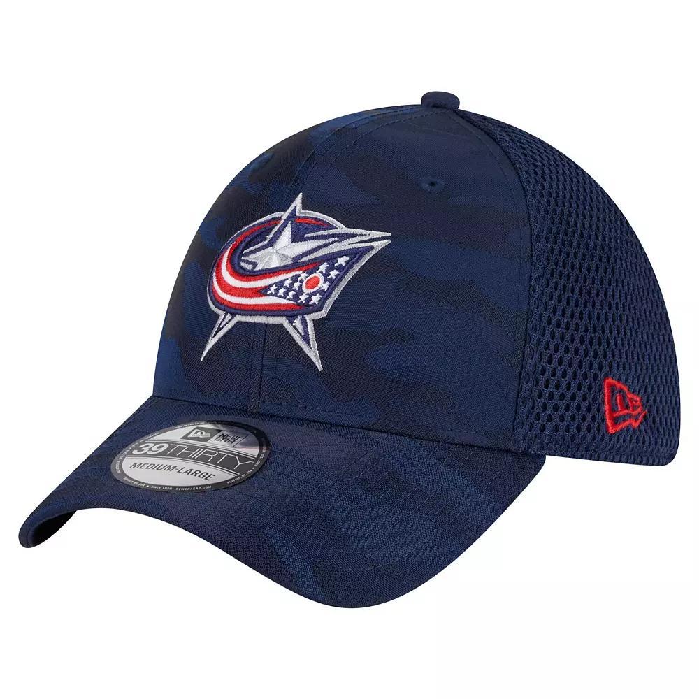 Mens New Era Columbus Blue Jackets Active Subtle Camo 39THIRTY Flex Hat Product Image