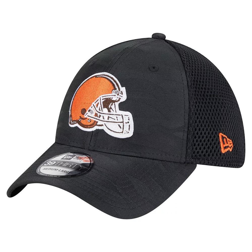 Men's New Era Black Cleveland Browns Active Camo 39THIRTY Flex Hat, Size: Medium/Large Product Image