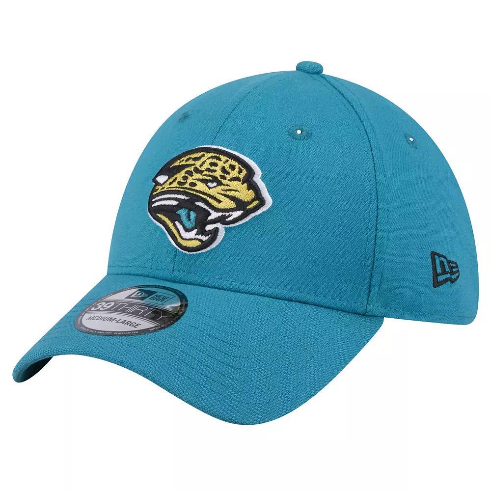Men's New Era  Teal Jacksonville Jaguars Throwback Logo Standard 39THIRTY Flex Hat, Size: Small/Medium, Blue Product Image