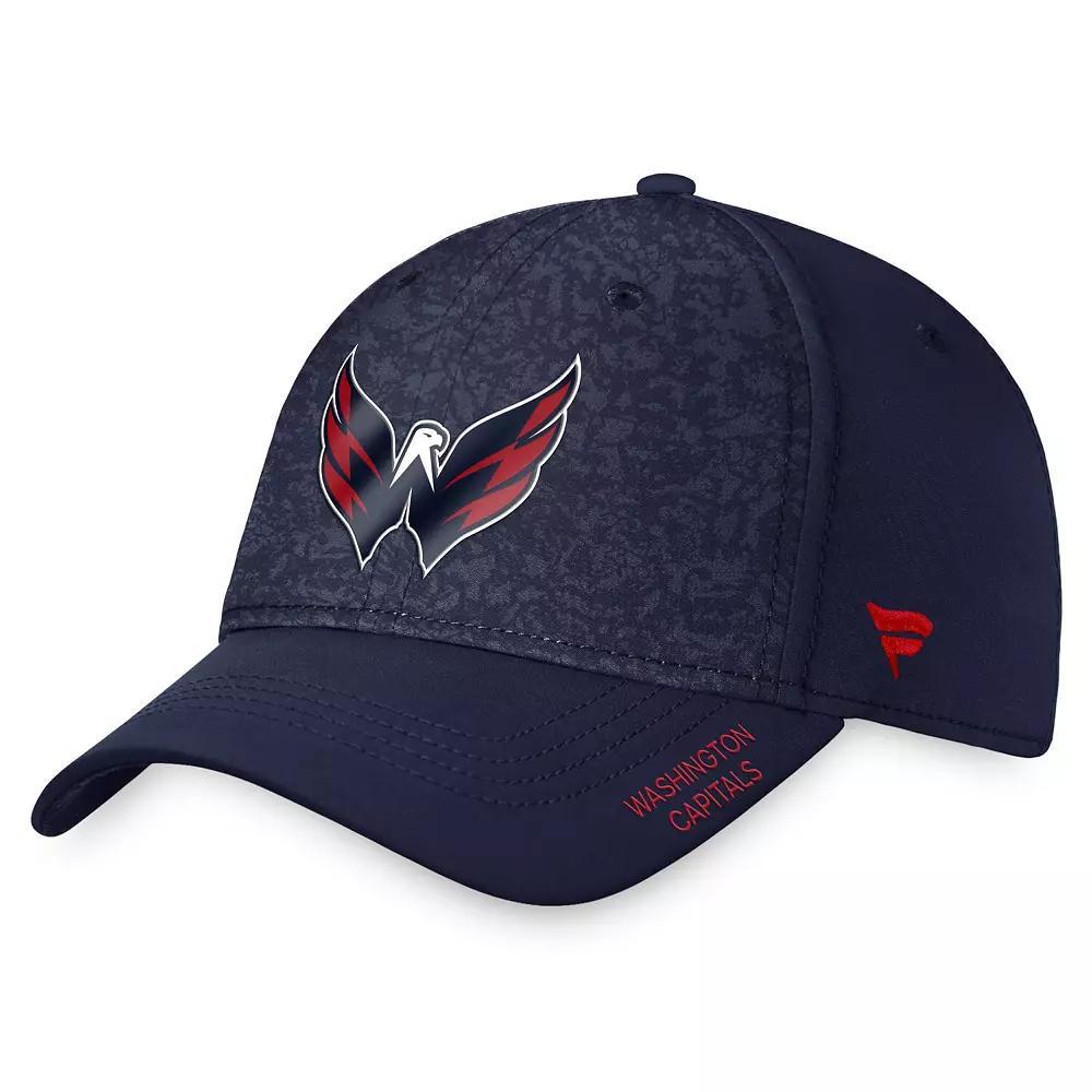 Men's Fanatics Branded  Navy Washington Capitals Authentic Pro Rink Flex Hat, Size: Medium/Large, Blue Product Image