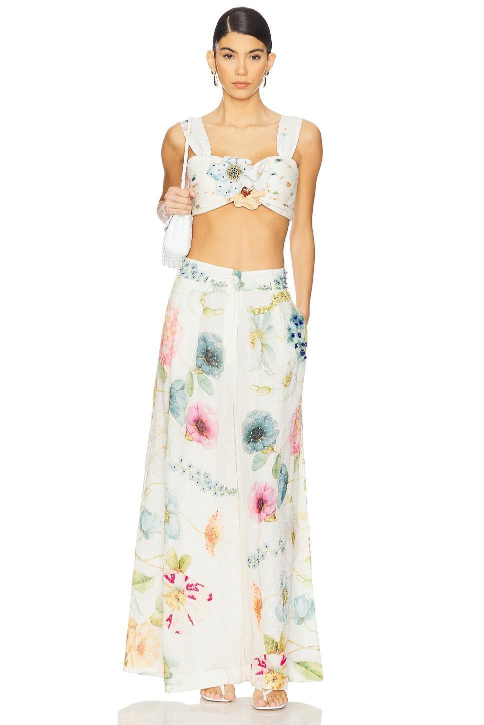Blossom Belle Flared Pants LA FUORI Product Image