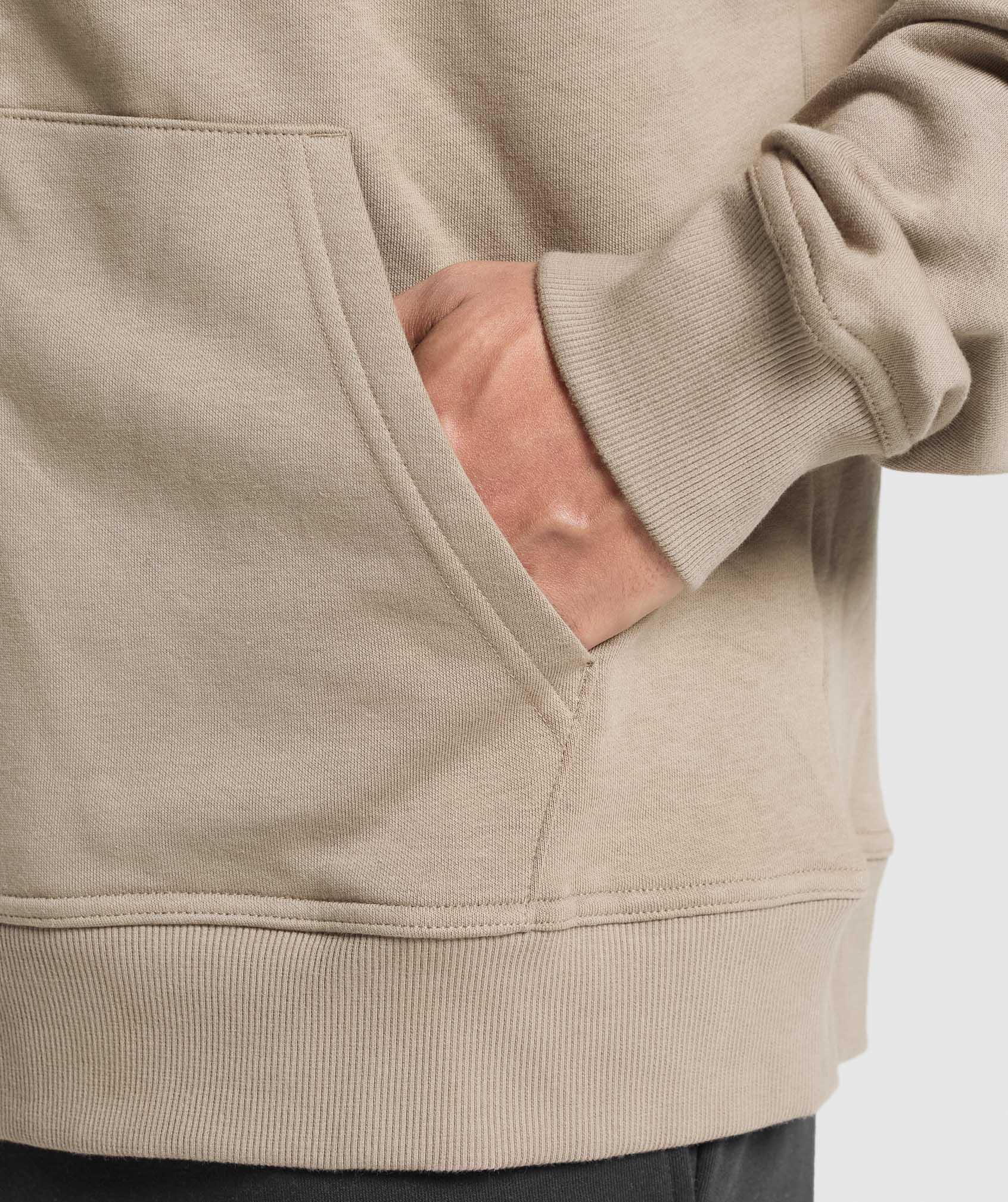 Crest Oversized Zip Up Hoodie Product Image