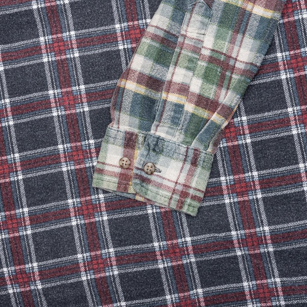 Ribbon Wide Flannel Shirt - Assorted Male Product Image