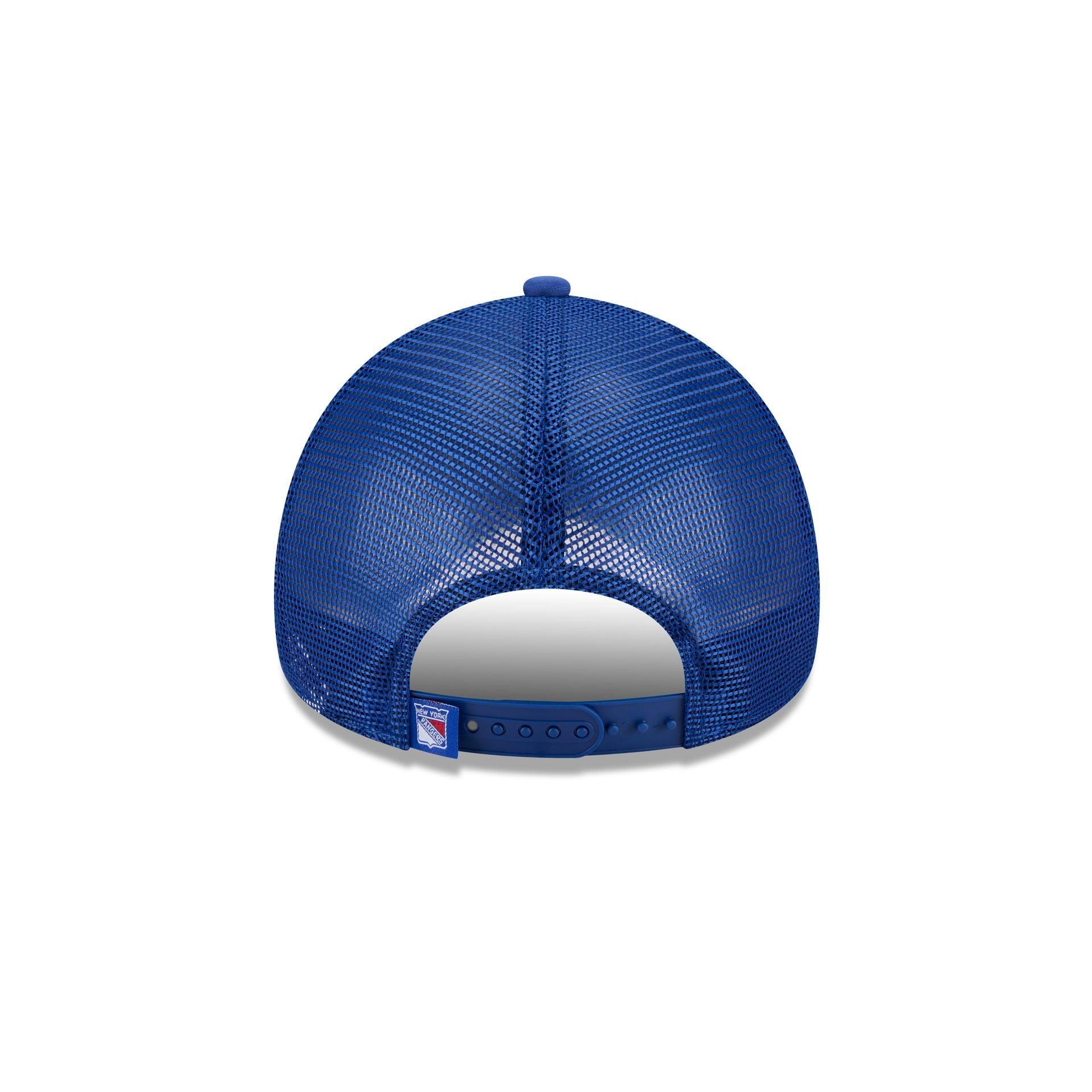 New York Rangers Distressed 9FORTY A-Frame Trucker Hat Male Product Image