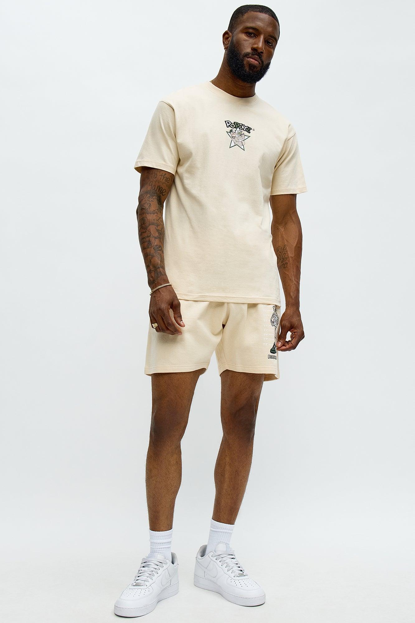 Popeye Wanted Sweatshorts - Tan Product Image