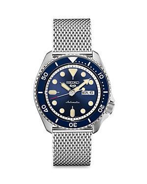 Seiko Mens Seiko 5 Sports Automatic Black Silicone Strap Watch Product Image
