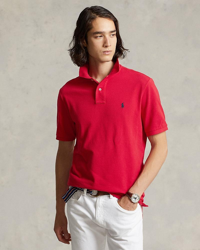 Polo Ralph Lauren Custom Slim Fit Mesh Polo Shirt Product Image