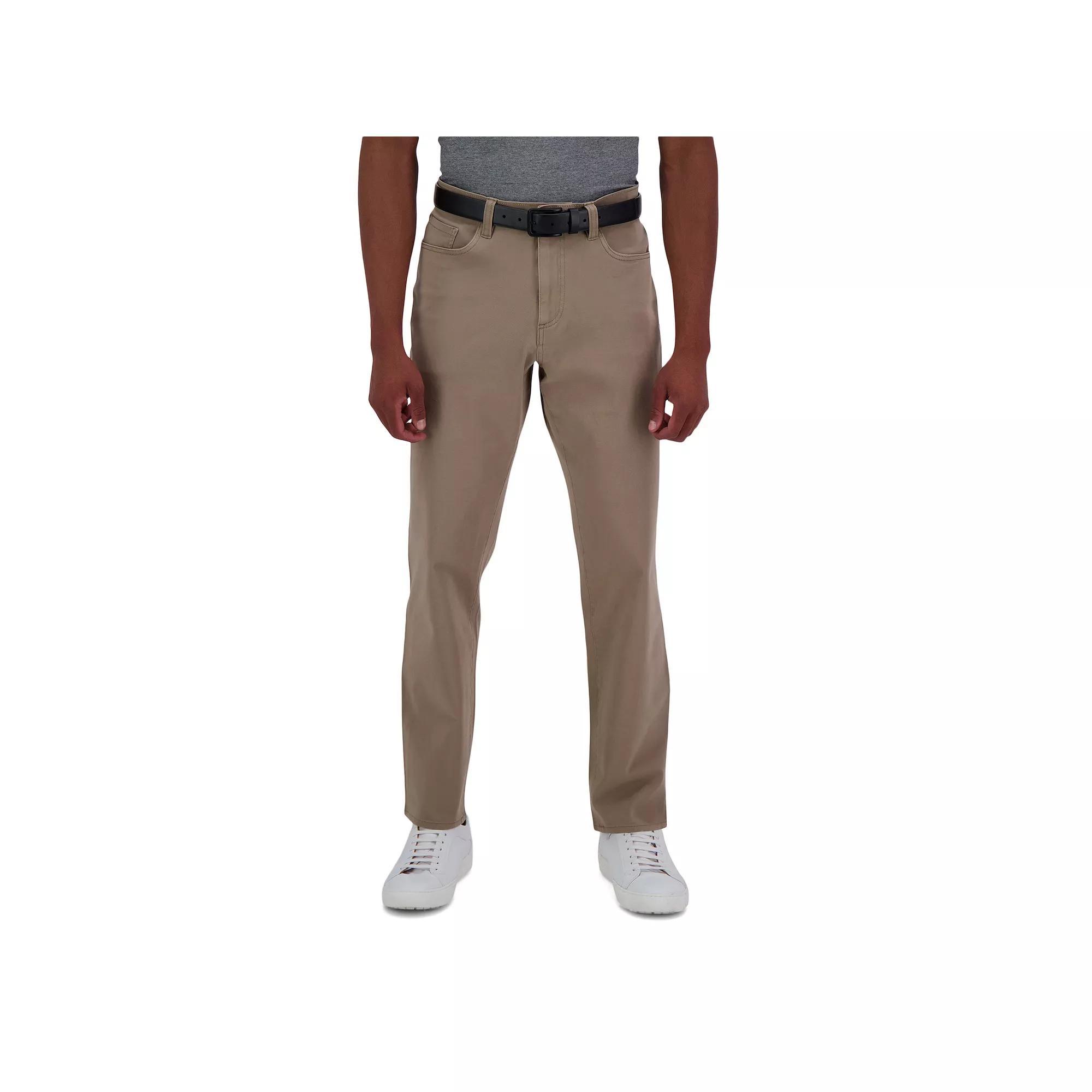 Mens Haggar The Active Series City Flex 5-Pocket Slim-Straight Pants Product Image