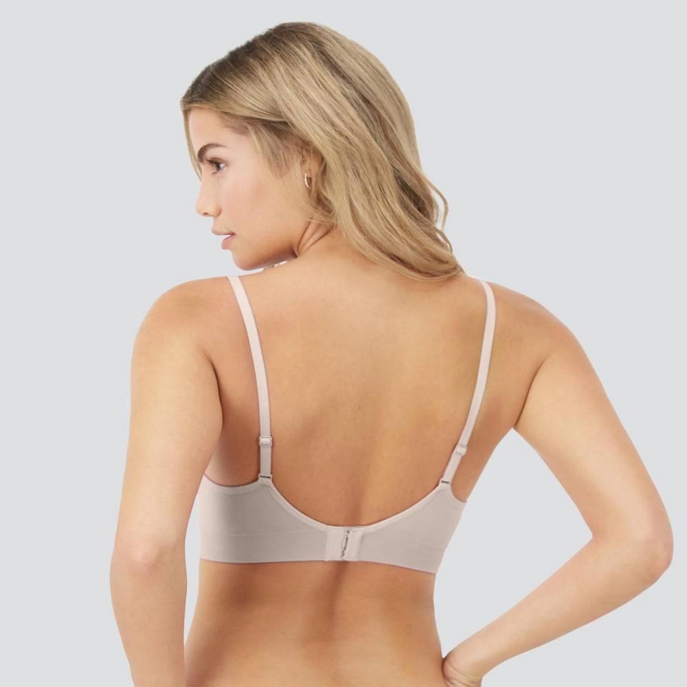 Maidenform M Womens Seamless Bralette MBT110 - Evening Blush 3XL: Molded Cup, Adjustable Strap, Knit Product Image