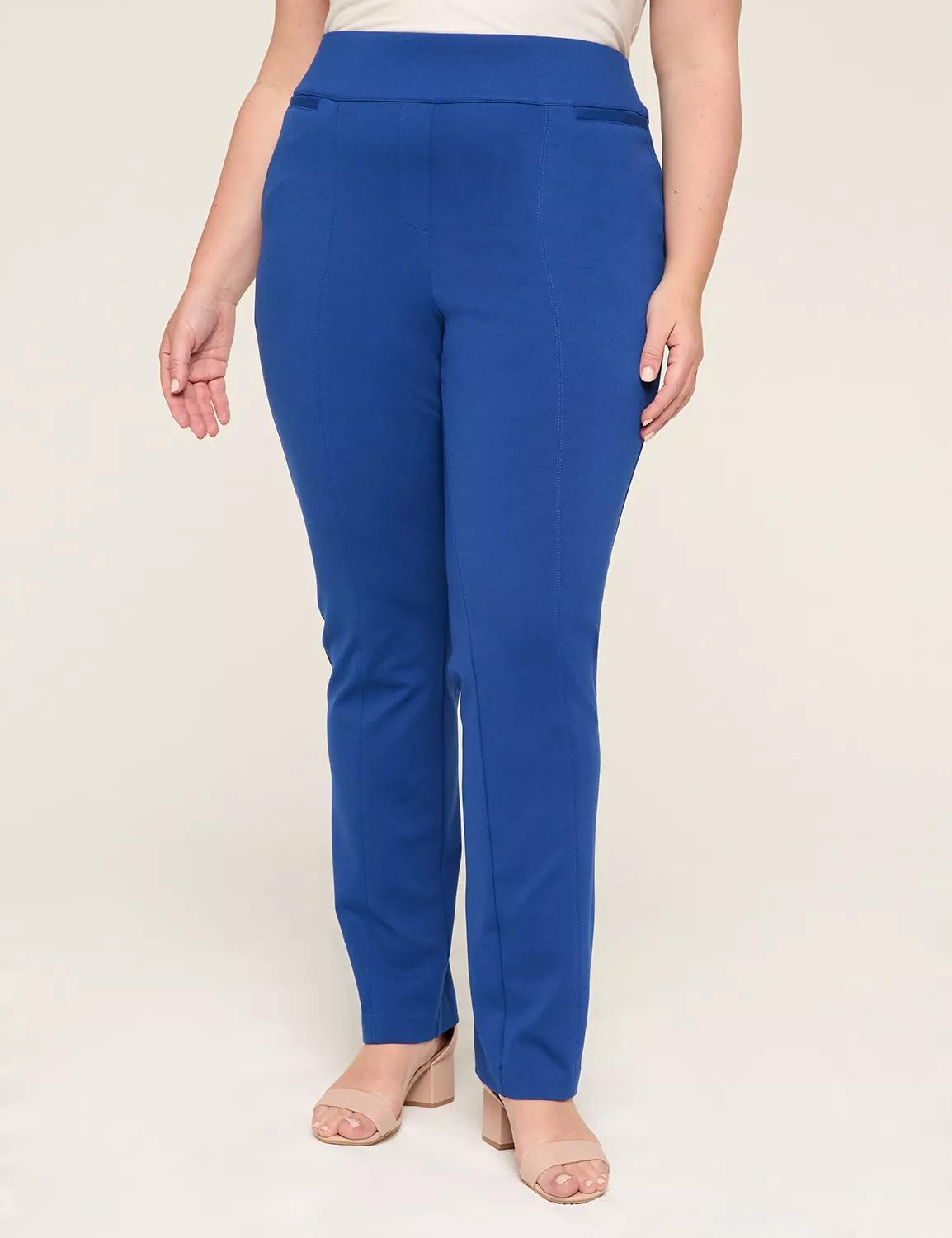 Ponte Pull-On Straight Pant Product Image