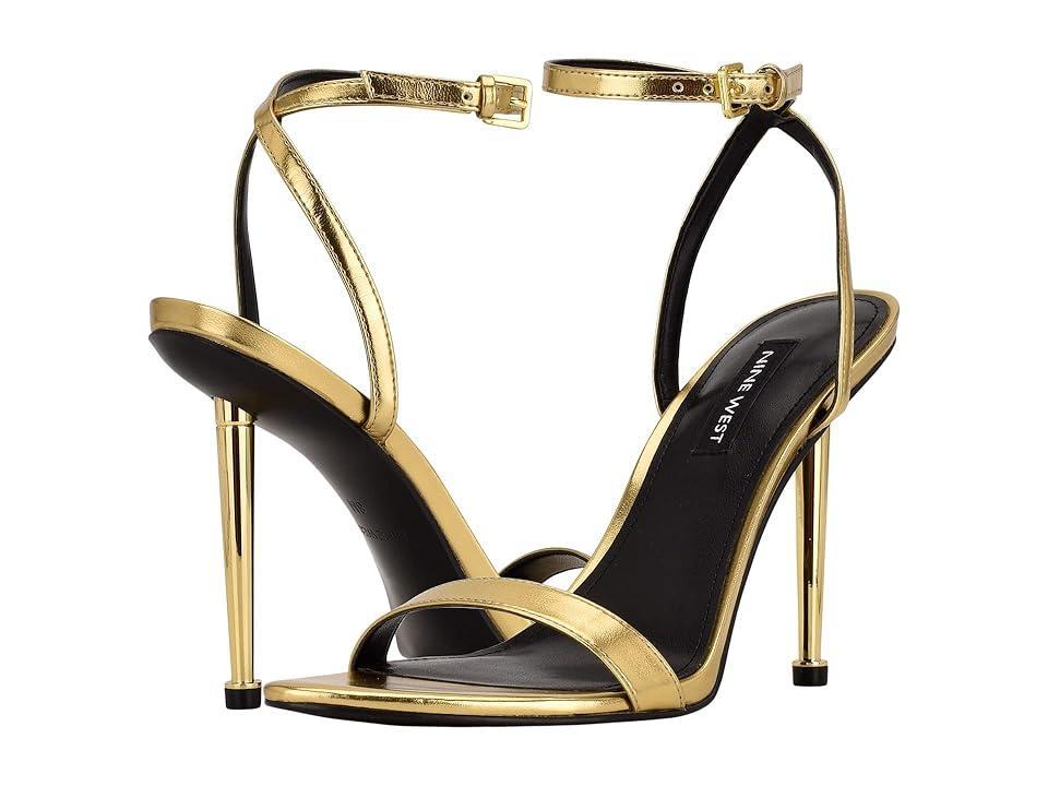 Nine West Reina Women's High Heel Dress Sandals, Size: 9, Neon Yellow Patent Product Image