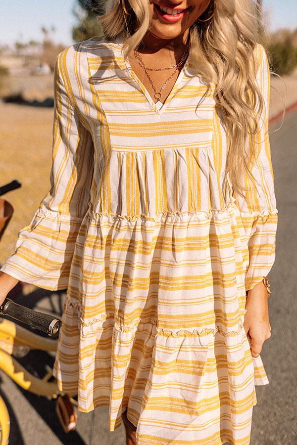 Florida Bound Shift Dress In Marigold Product Image
