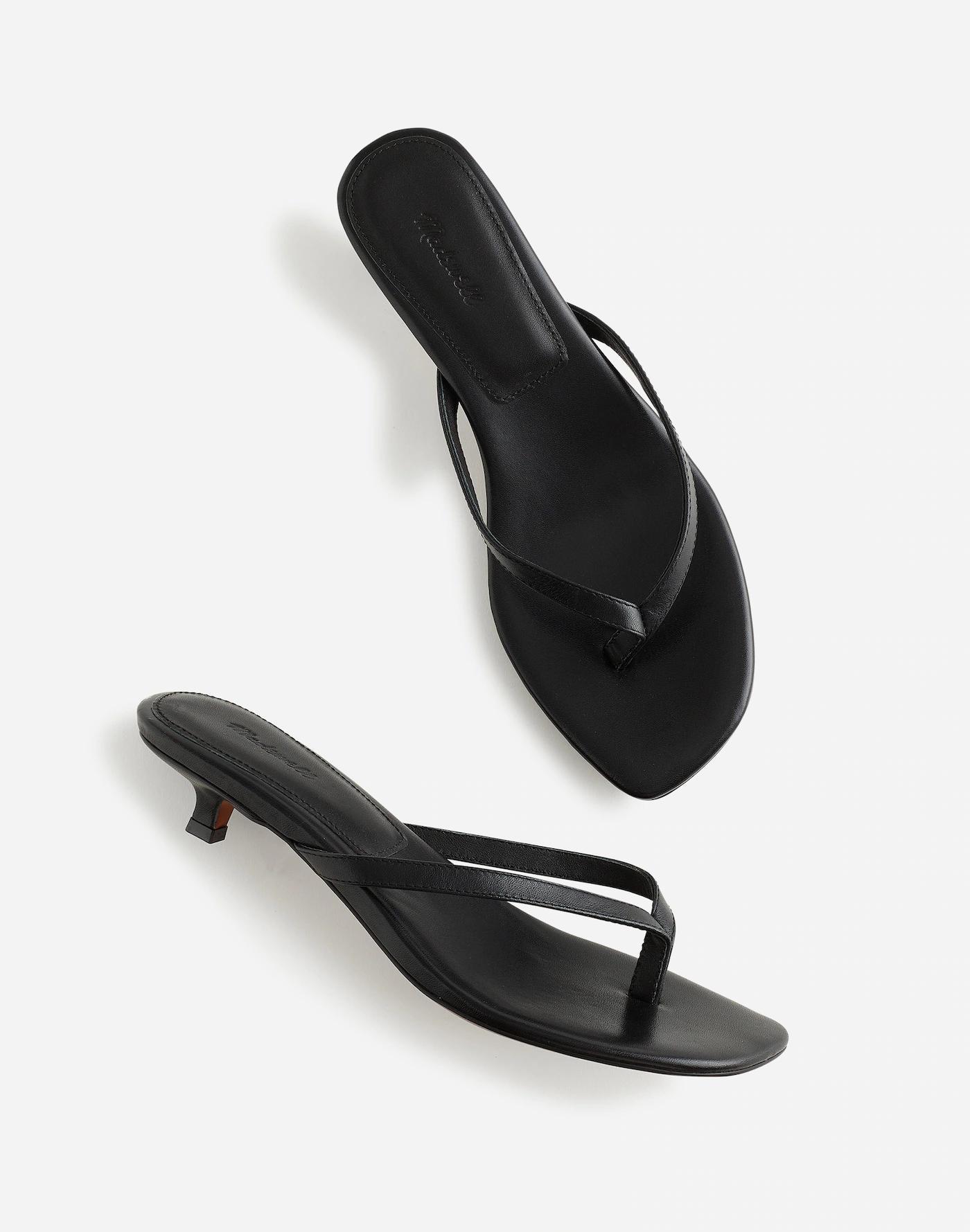 The Chiara Kitten Heel Thong Sandal Product Image