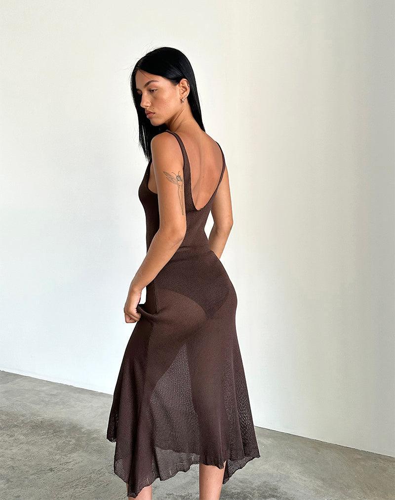 Rabindra Maxi Dress in Brown Female Product Image