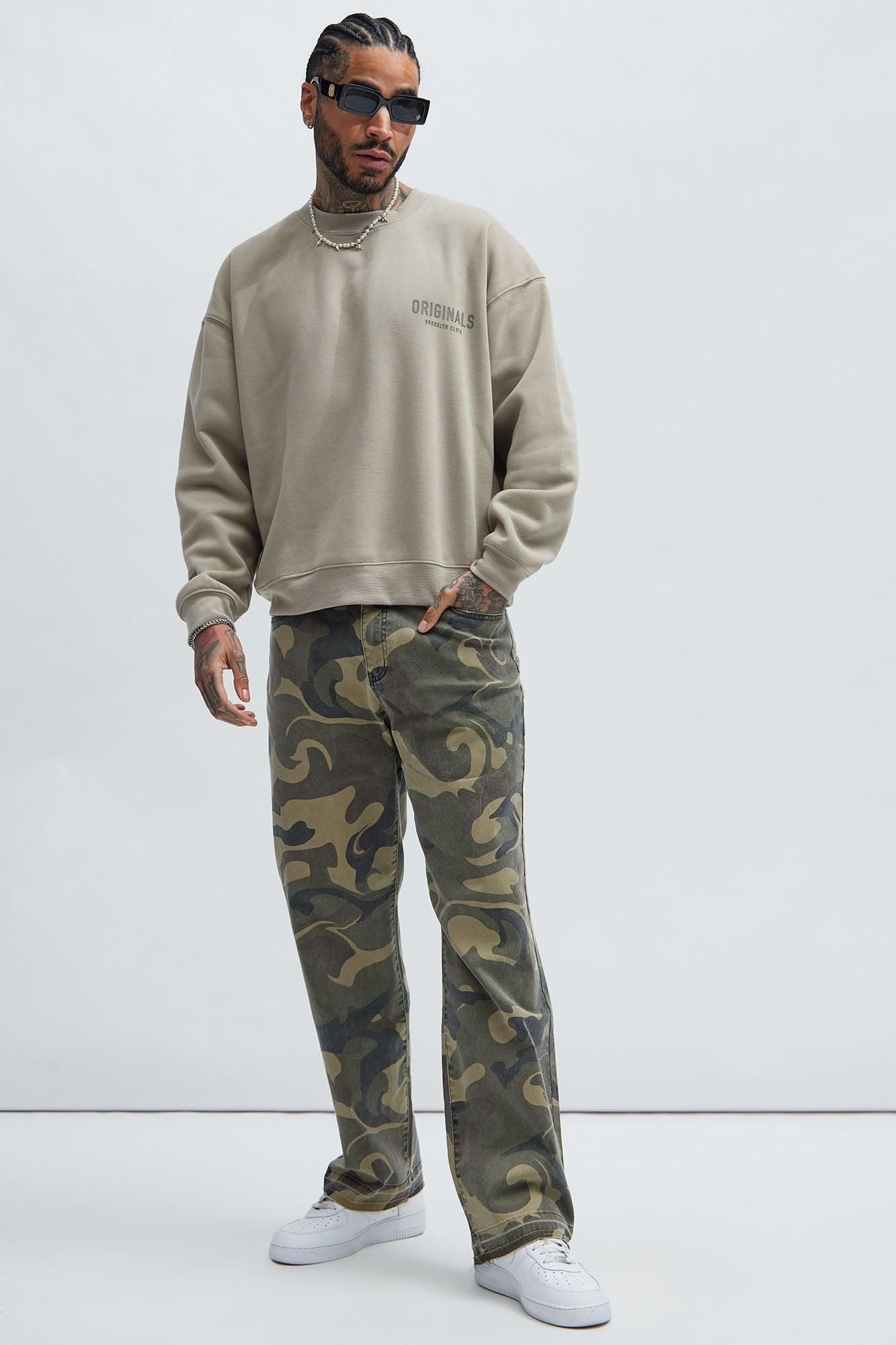 Original Brooklyn Crew Neck Sweatshirt - Stone Product Image