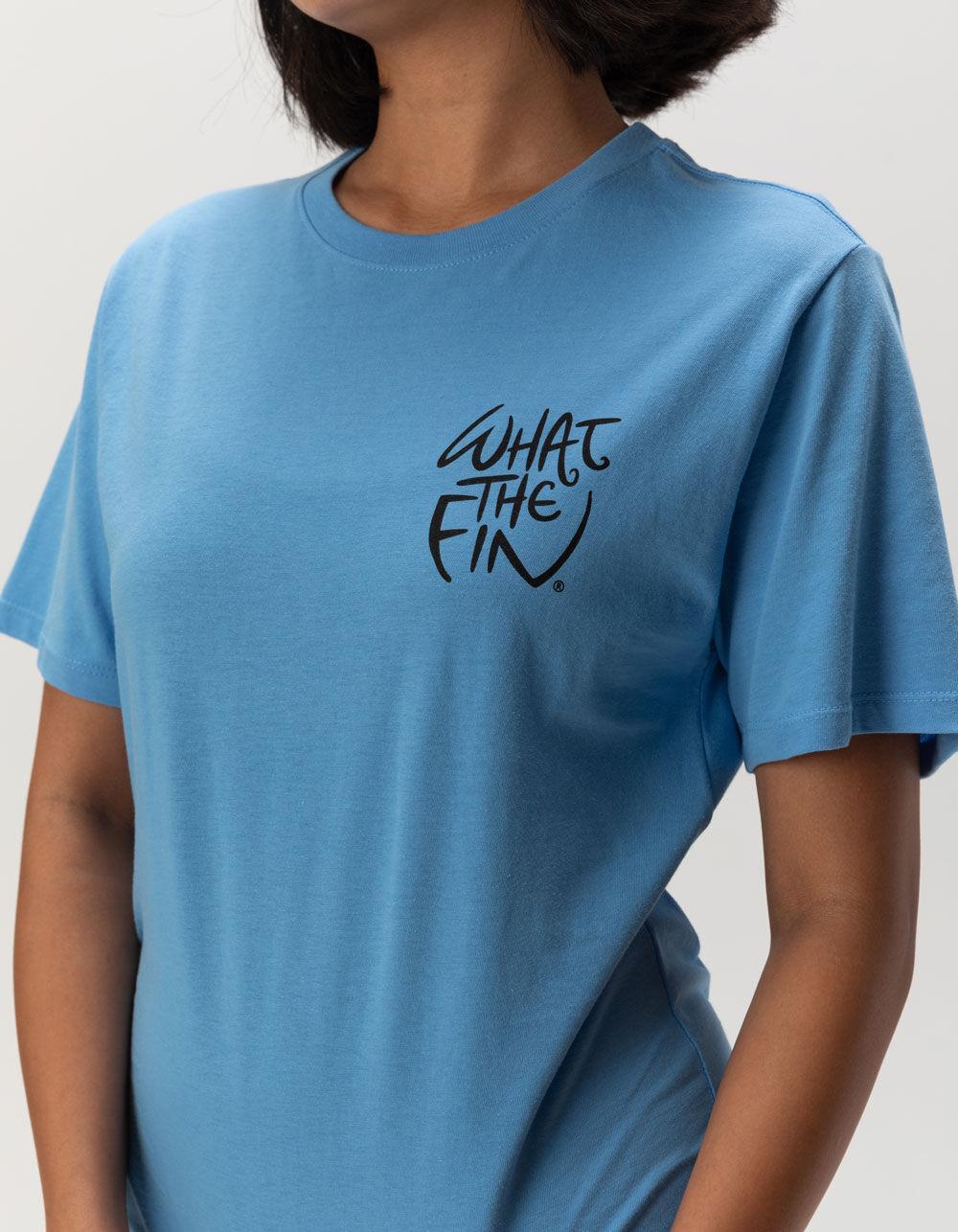 WHAT THE FIN Tequila Sunrise Womens Tee - BLUE Product Image
