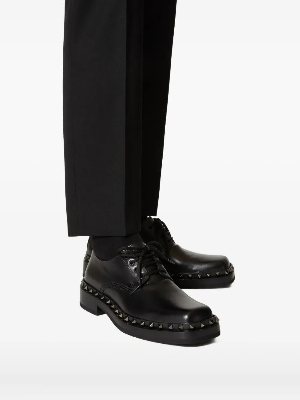 M-Way Rockstud leather Derby shoes Product Image