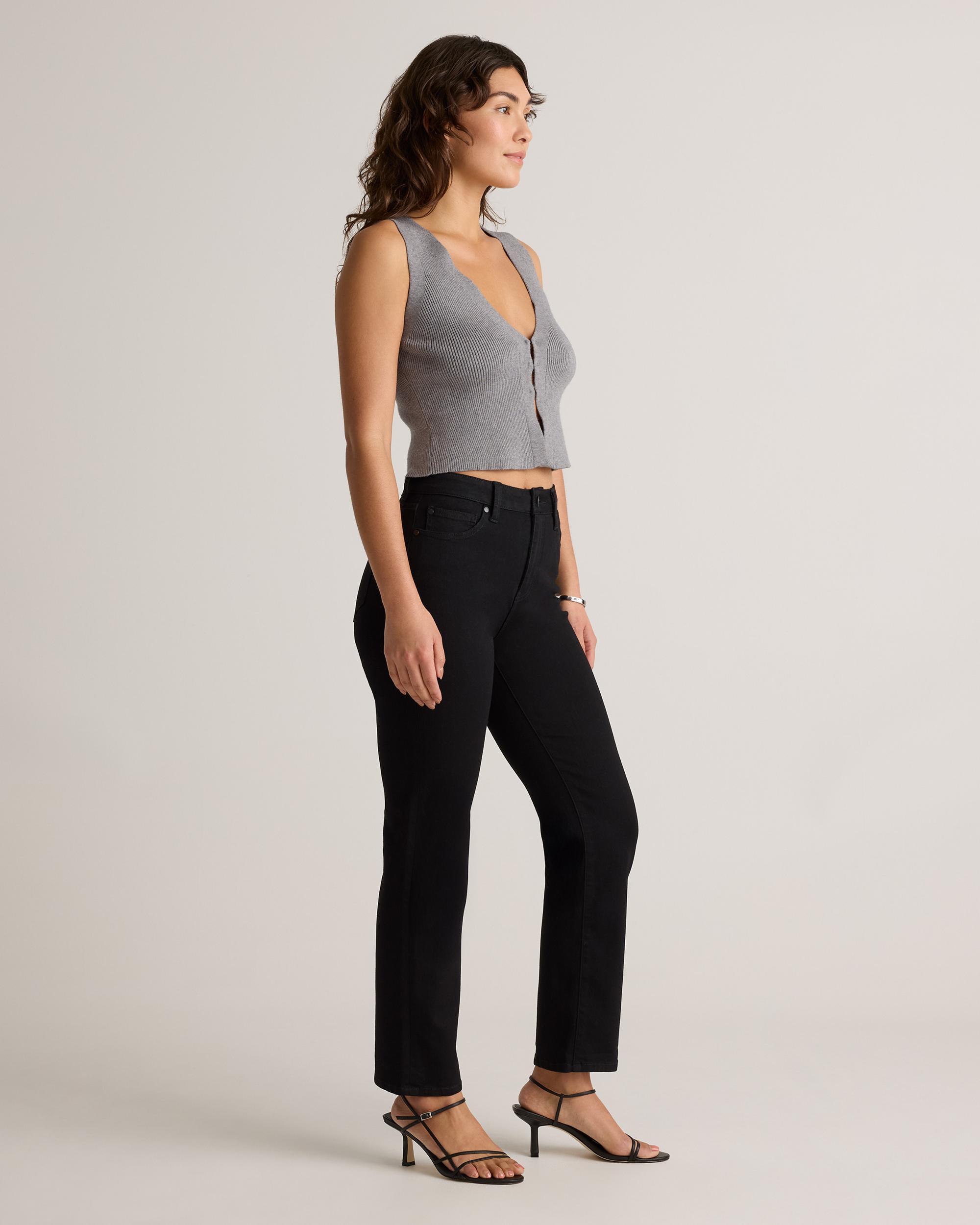 Quince | Women's Bella Stretch Straight Jeans Organic Cotton Product Image