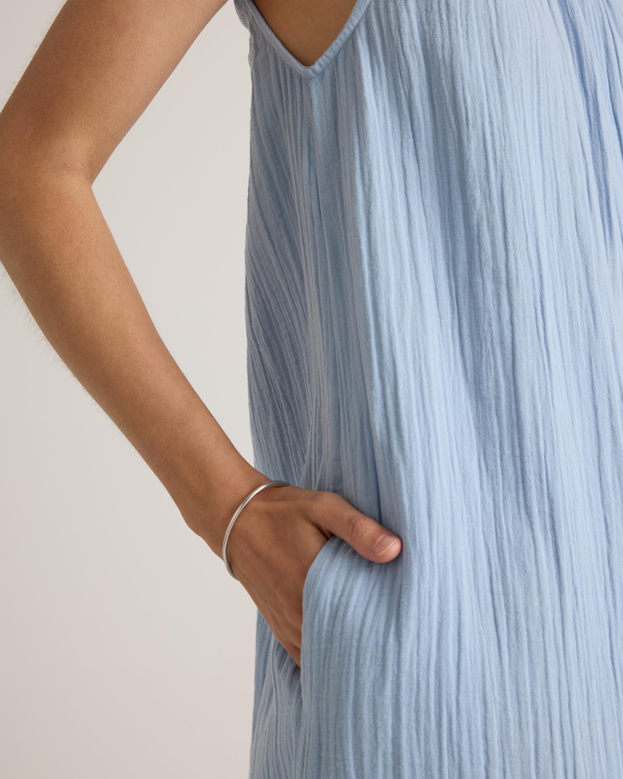 Quince | Women's Gauze Sleeveless Maxi Dress Size XS, Organic Cotton Product Image