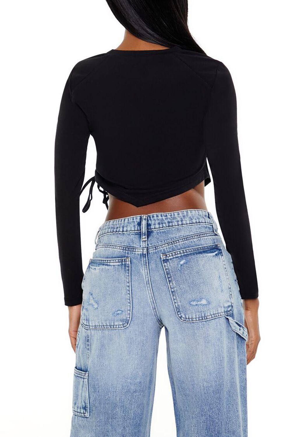 Ruched Drawstring Crop Top | Forever 21 Product Image