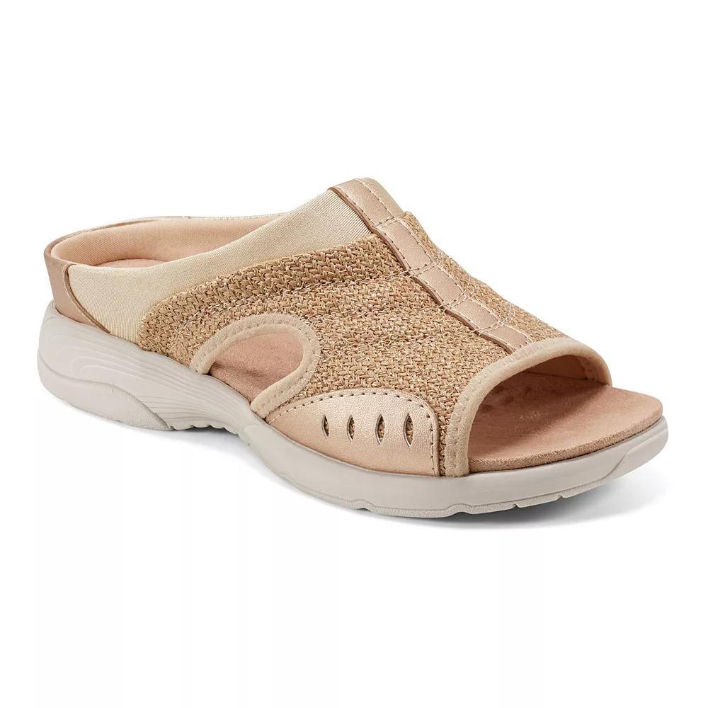 Easy Spirit Traciee Women's Slide Sandals, Size: 8.5, Natural Woven Gold Product Image
