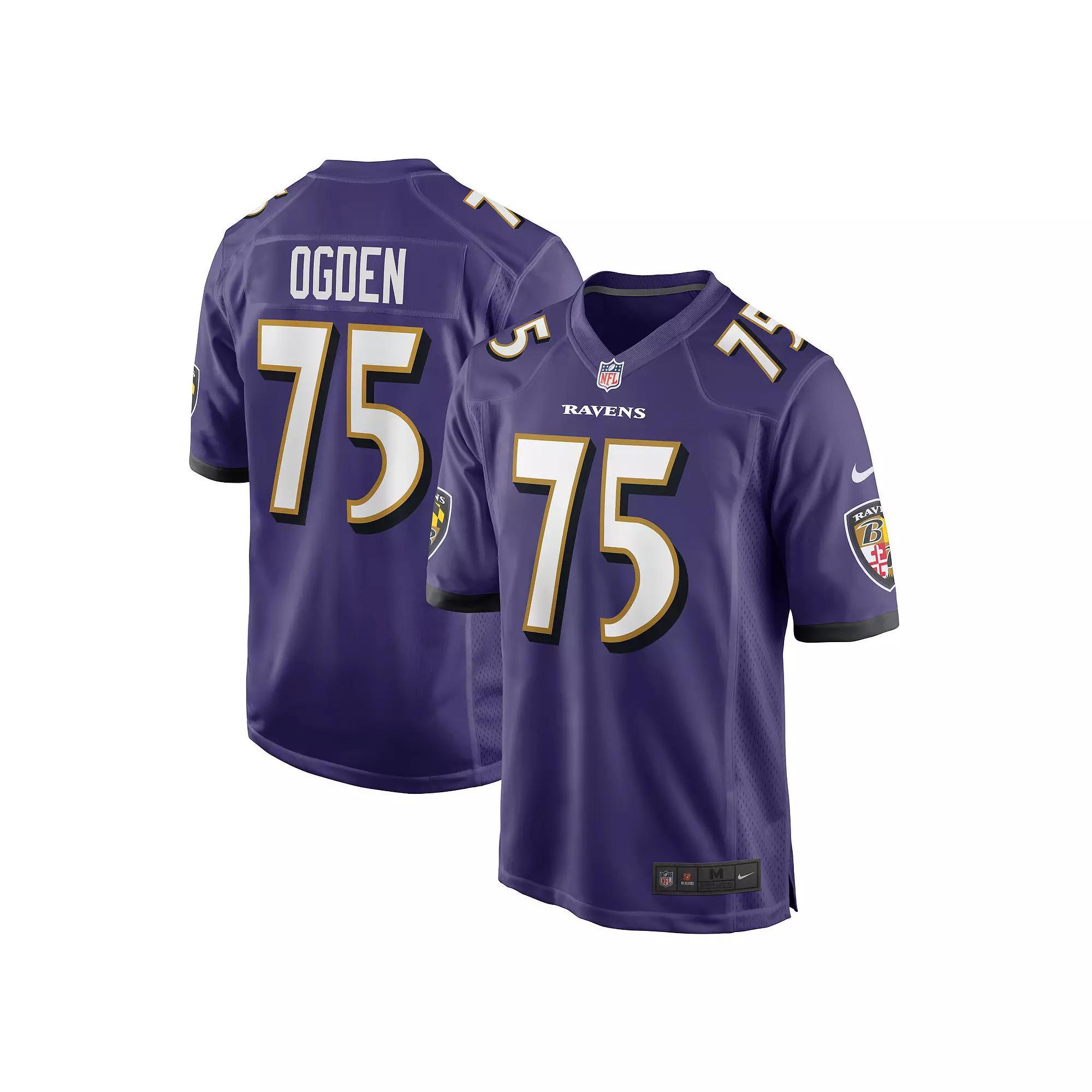 Mens Nike Jonathan Ogden Baltimore Ravens Retired Player Game Jersey Product Image