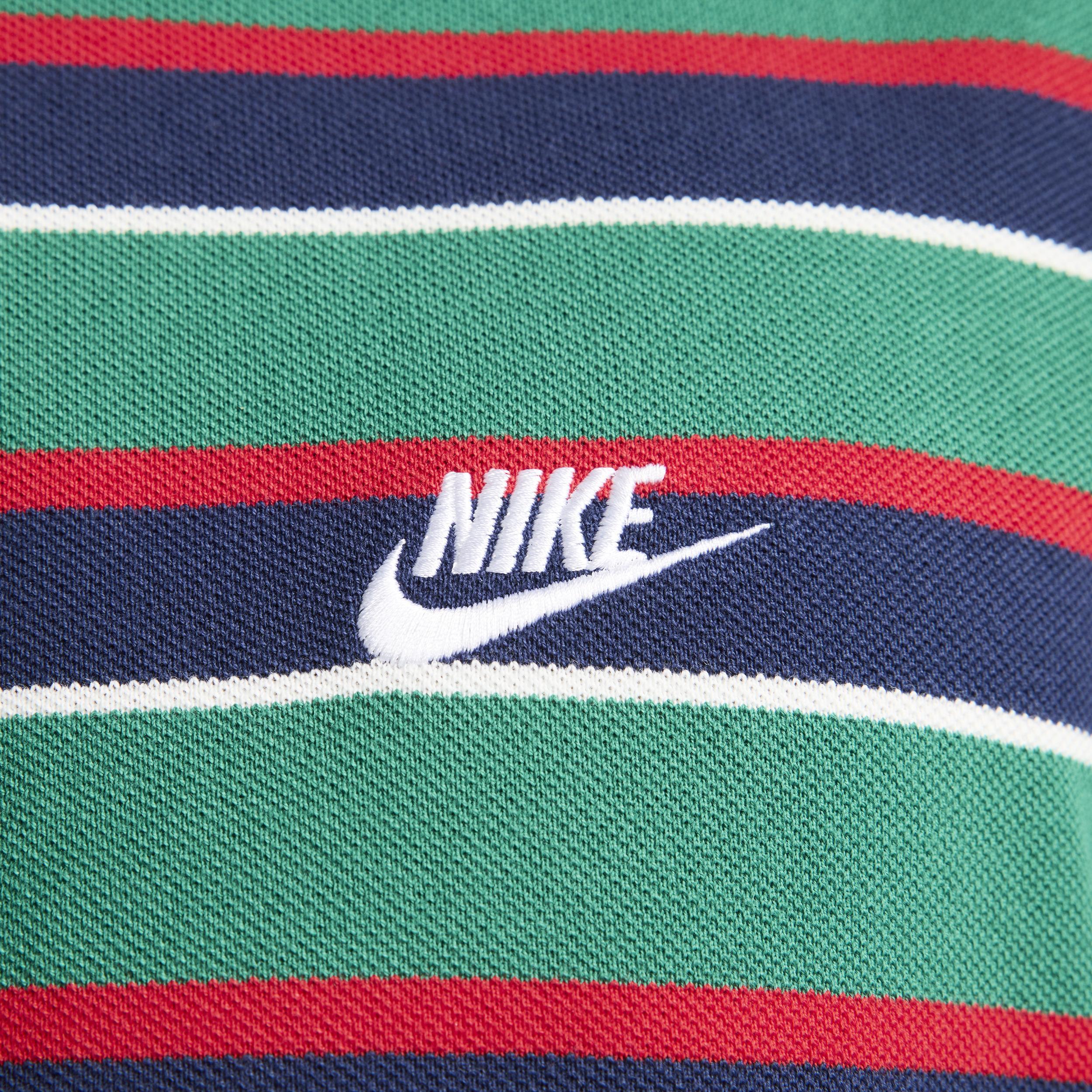 Mens Nike Club Striped Polo Shirt Product Image