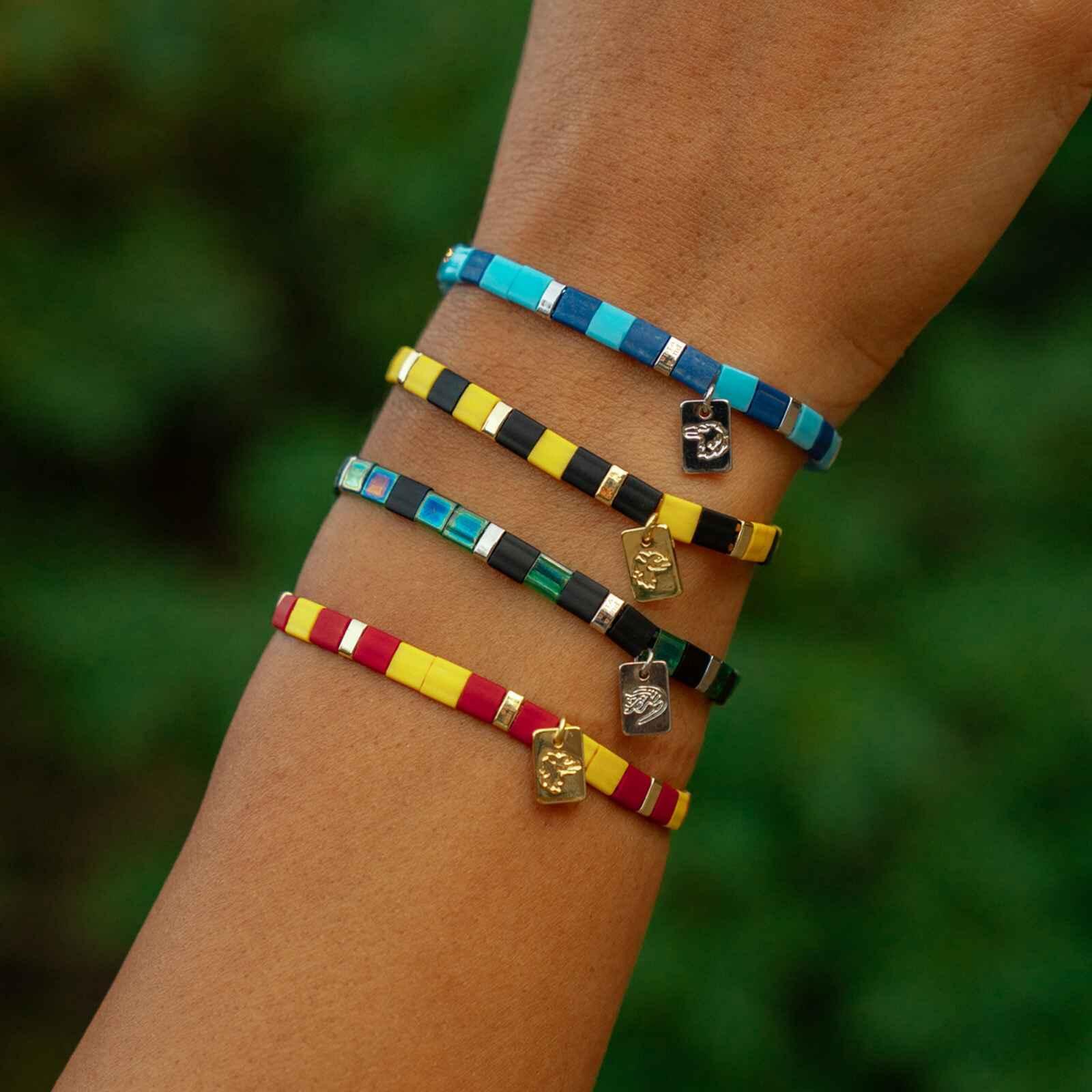 Ravenclaw™ Tile Bead Stretch Bracelet Male Product Image