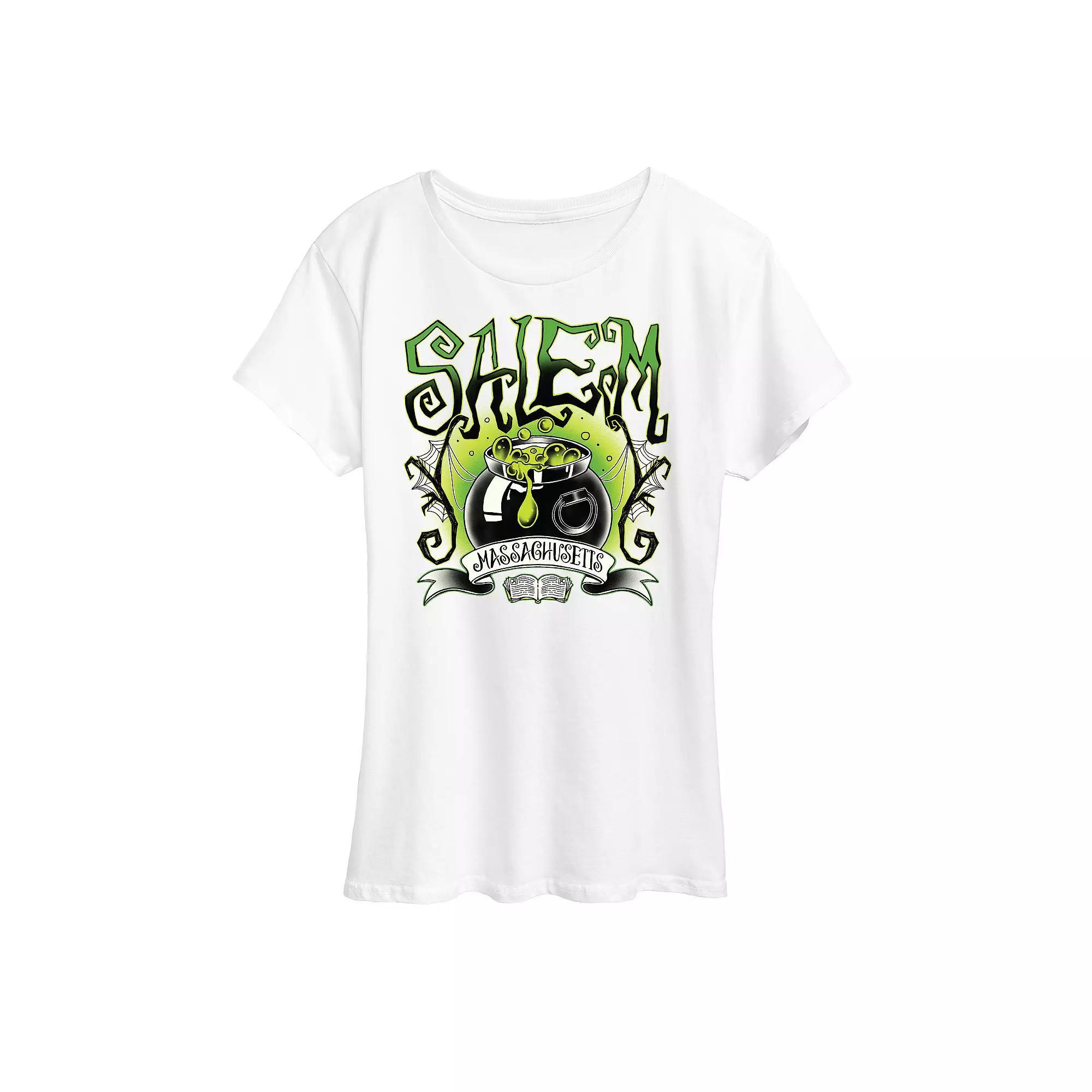 Womens Salem Witchy Collegiate Graphic Tee Product Image