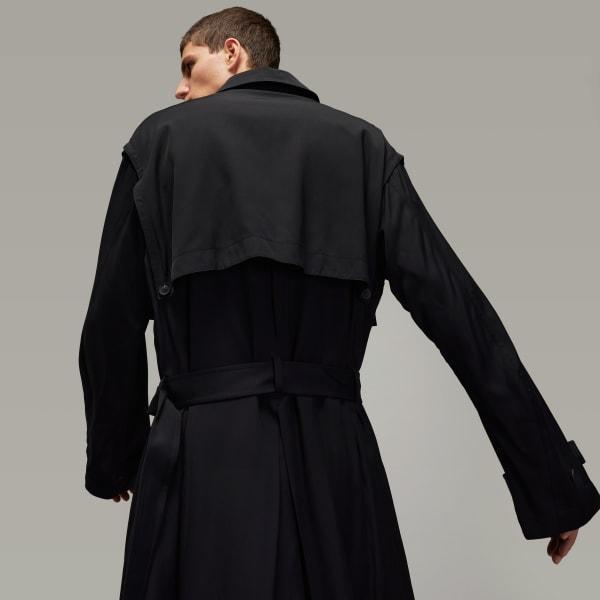 adidas Y-3 Rayon Twill Coat Black L Mens Product Image