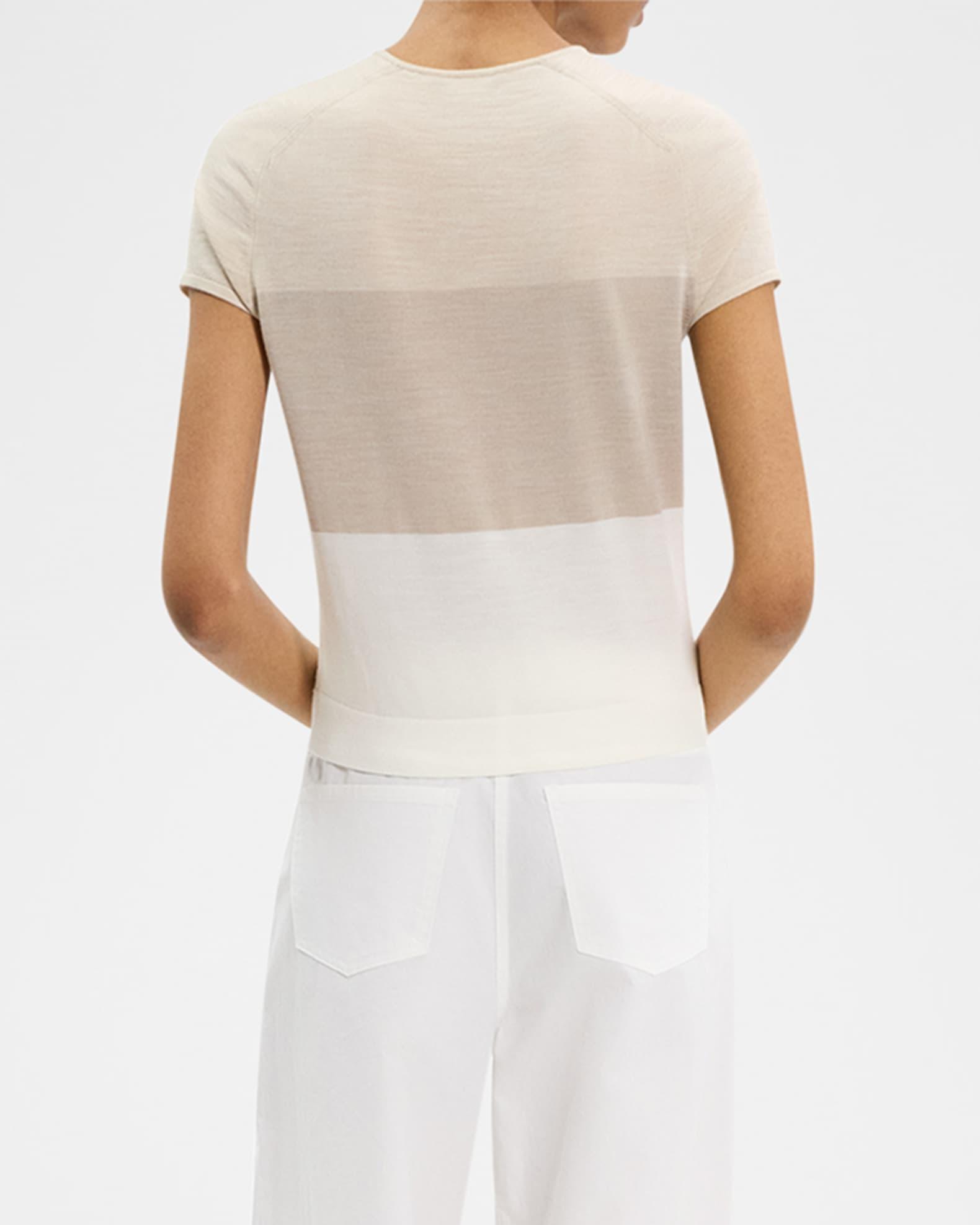 Color Block Crewneck Tee Product Image
