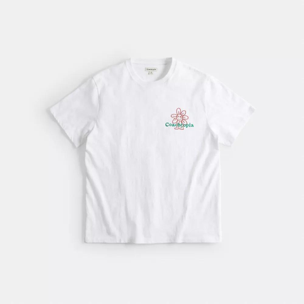 Relaxed T Shirt With Flower Print Product Image