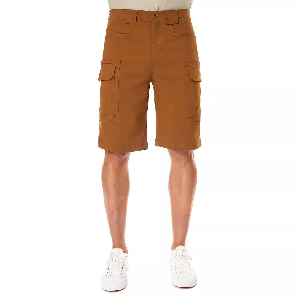 Men's Smith's Workwear Stretch Performance Cargo Shorts, Size: 42, Camel Brown Product Image