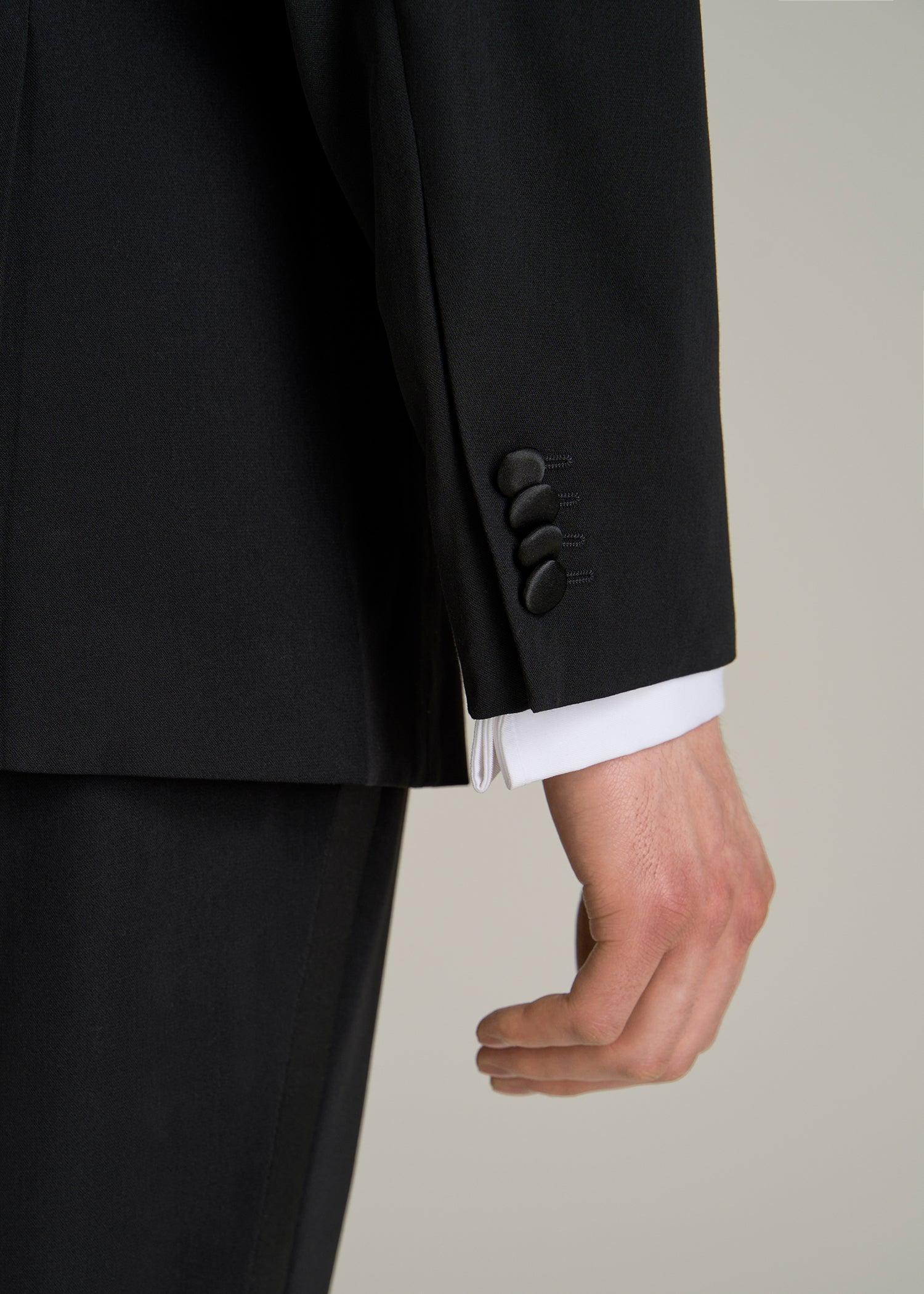 Tuxedo Jacket for Tall Men in Black Product Image