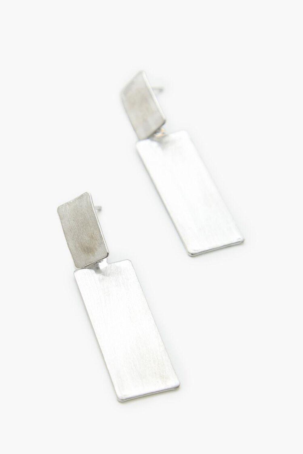 Brushed Rectangular Drop Earrings | Forever 21 Product Image