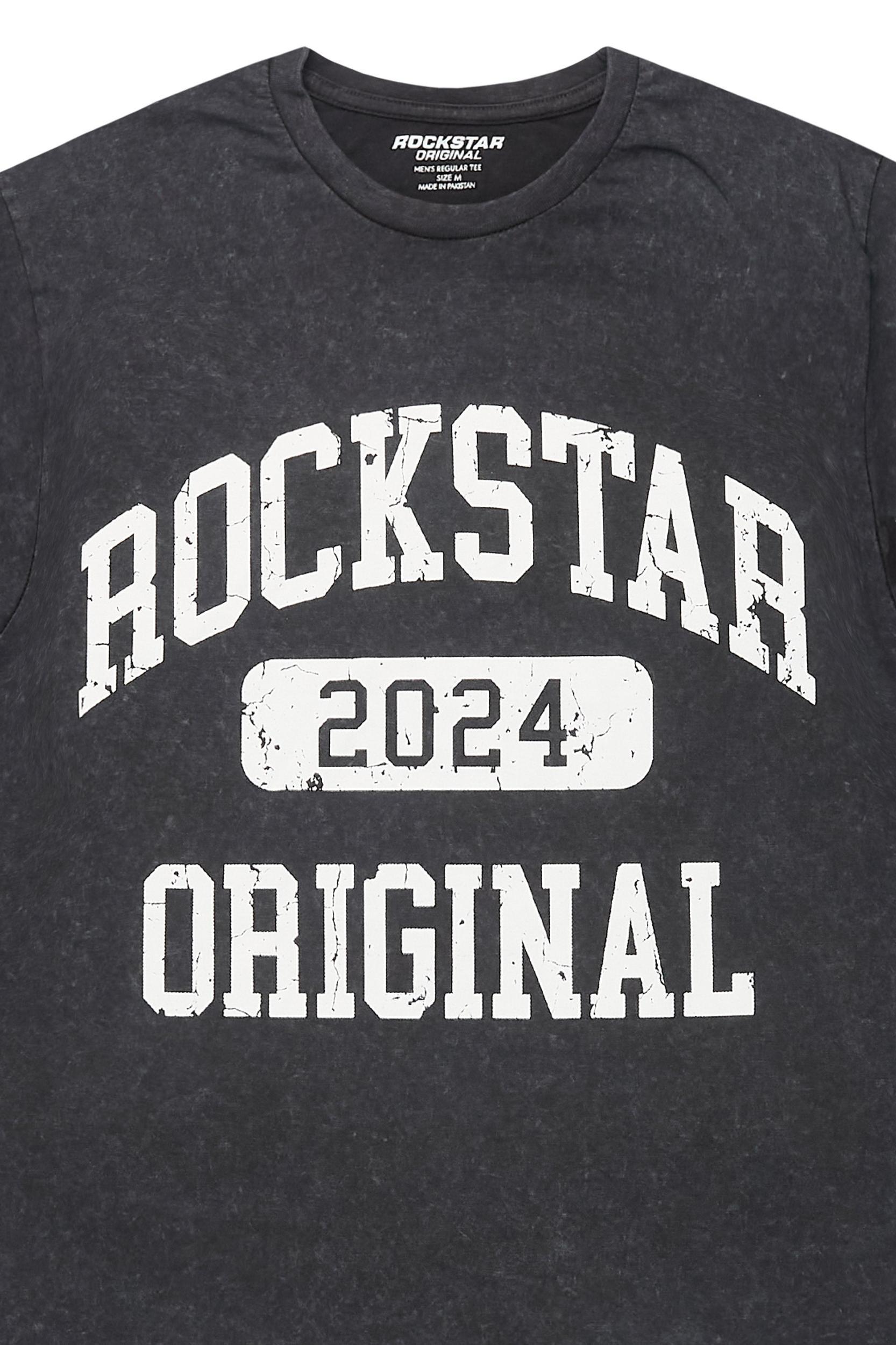 Myesha Vintage Black Oversized T-Shirt Female Product Image